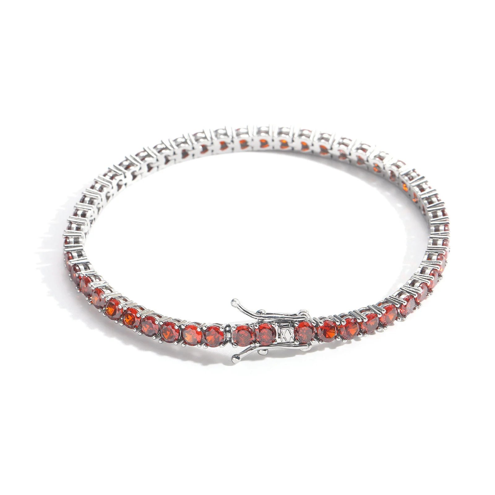 Tennis Chain Red 4mm Training Jewelry