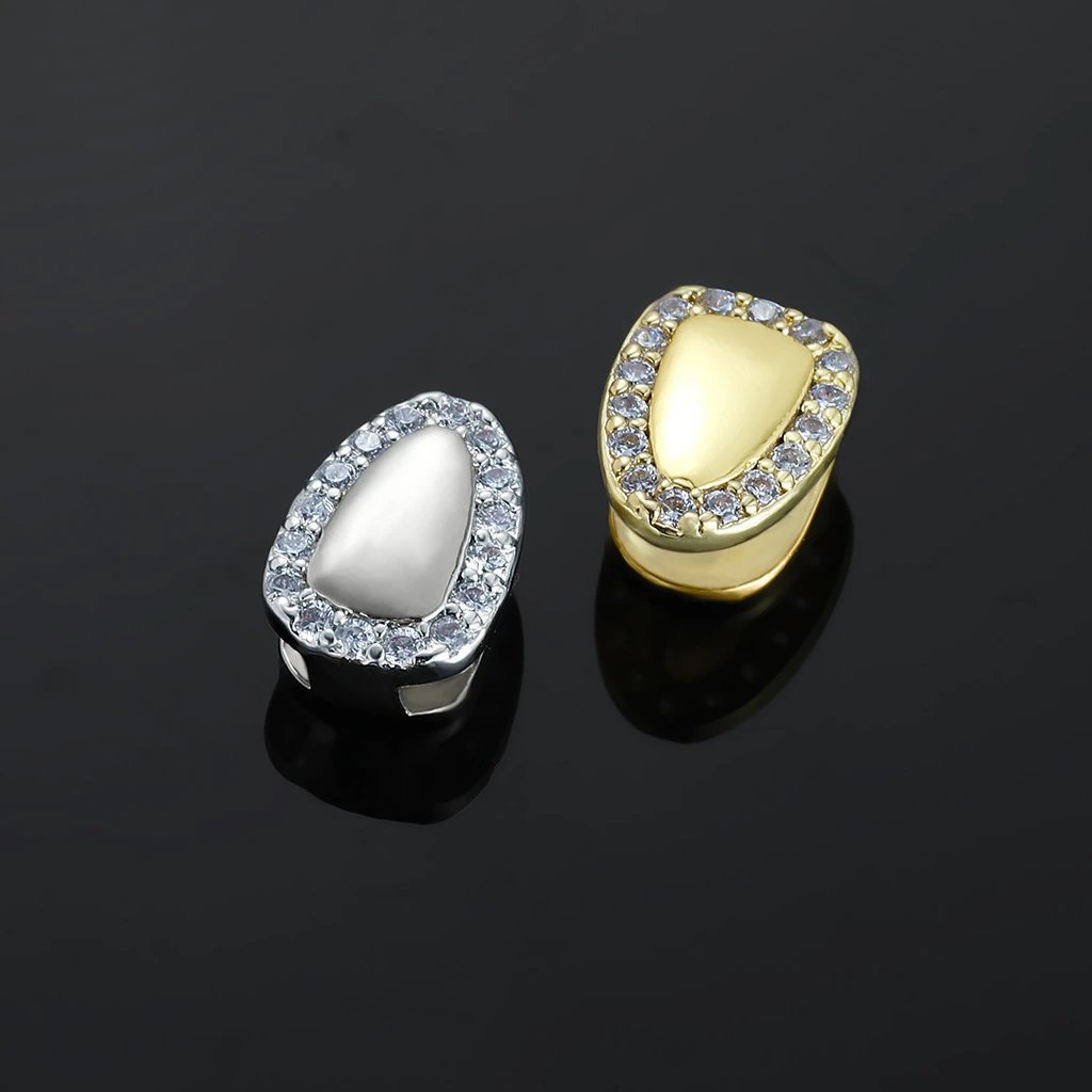 Amazon Halloween Hip Hop Tooth Ring Gold Plate