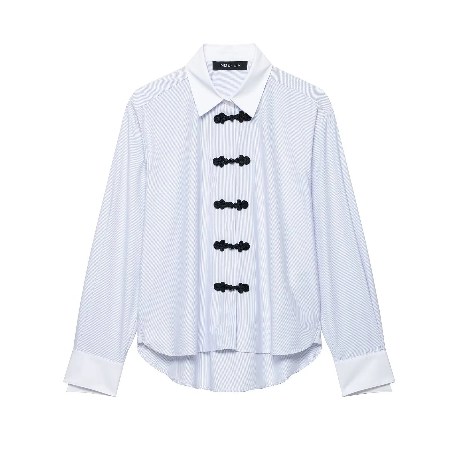 2026 Summer New Chinese Style Collar Striped B