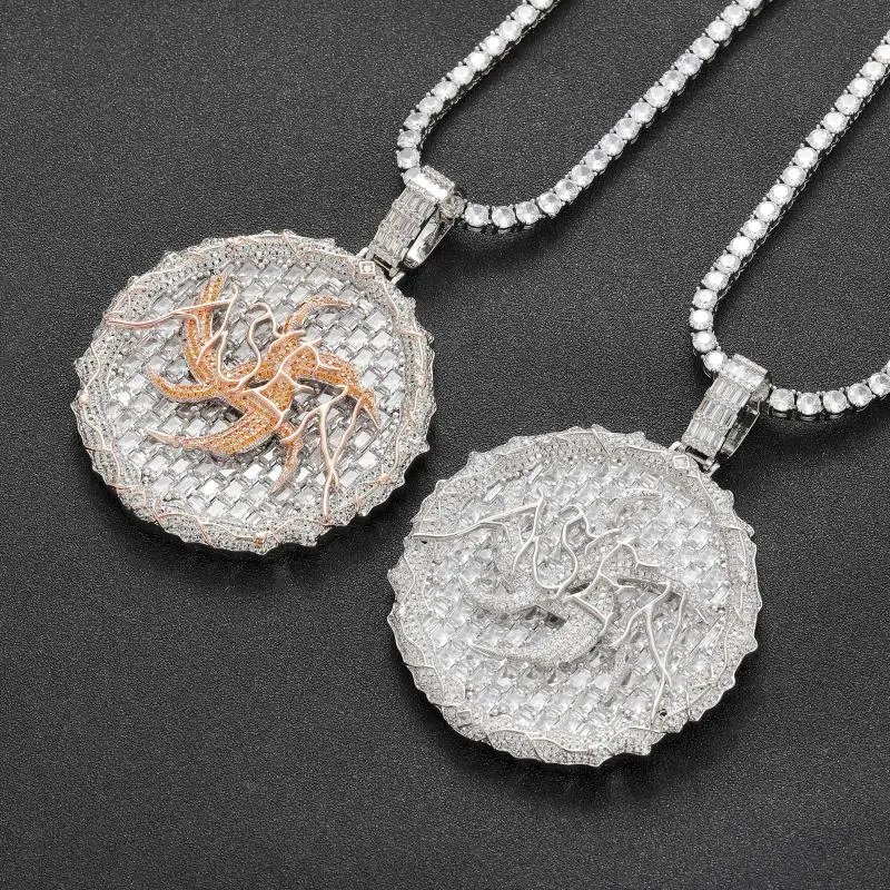 Men Trendy Diamond Ring Pendant Necklace