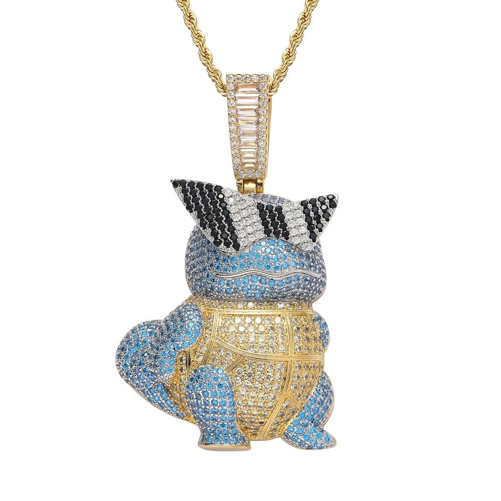 Geeji Cartoon Genesect Pendant Copper Zirconiu
