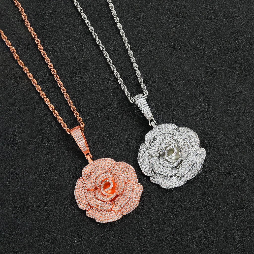 Rose Pendant Necklace