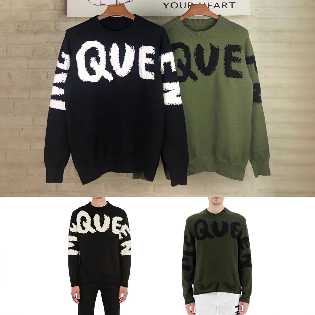 Alexander McQueen Athletic Knit Long Sleeve Sw