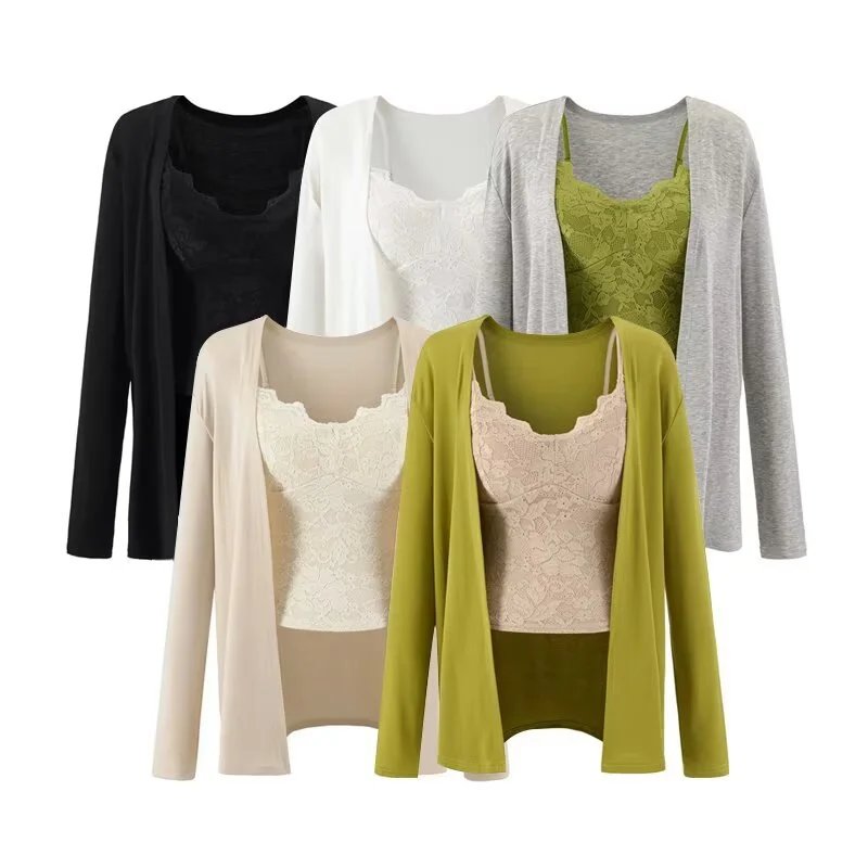 Lace Top Knit Jacket
