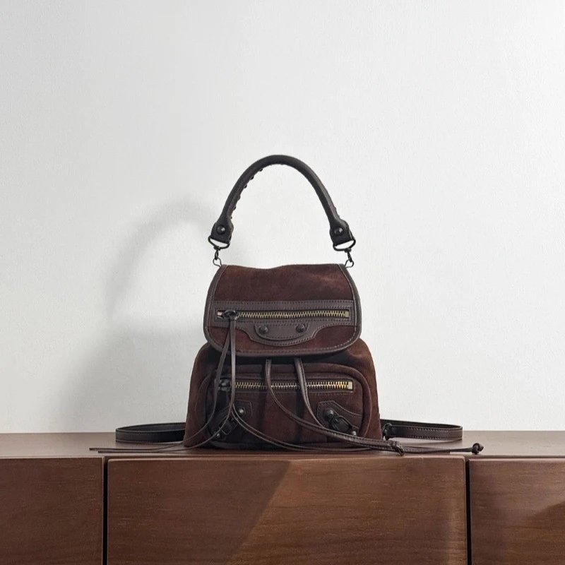 Punk Style Athletic Mini Motorcycle Backpack
