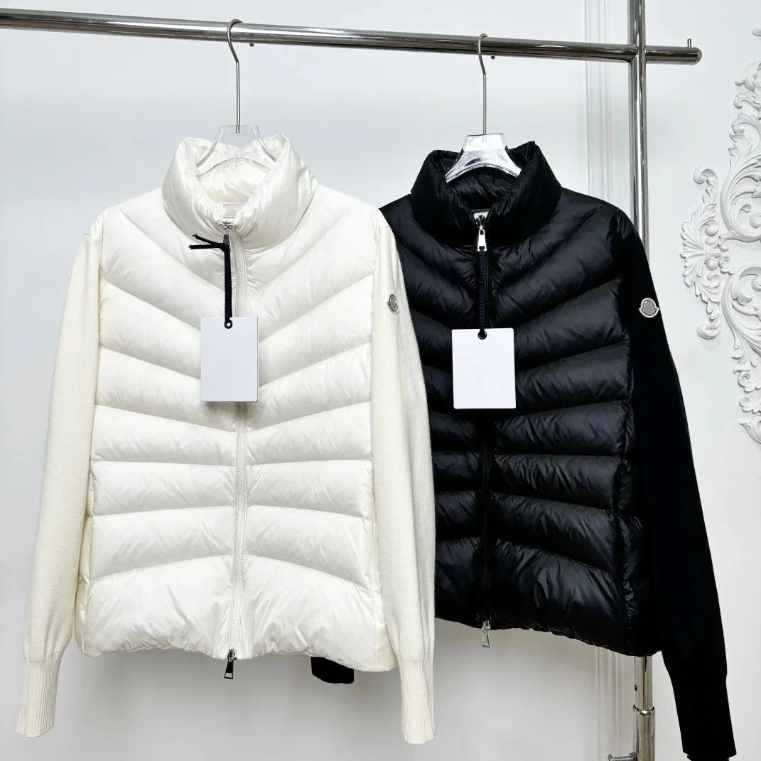 M Mont Women Winter V Neck Knit Coat