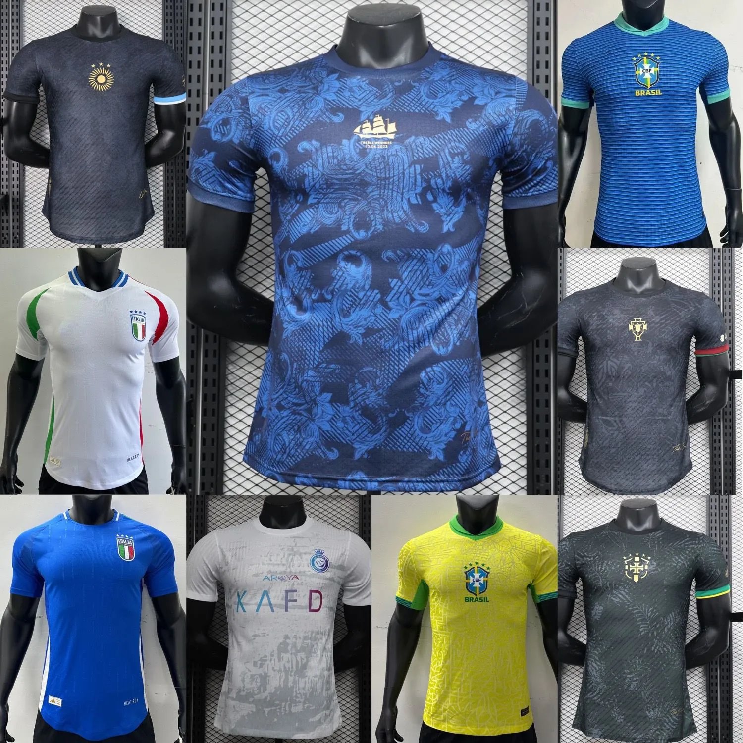 Performance Athletic Soccer Jersey Brazil Home