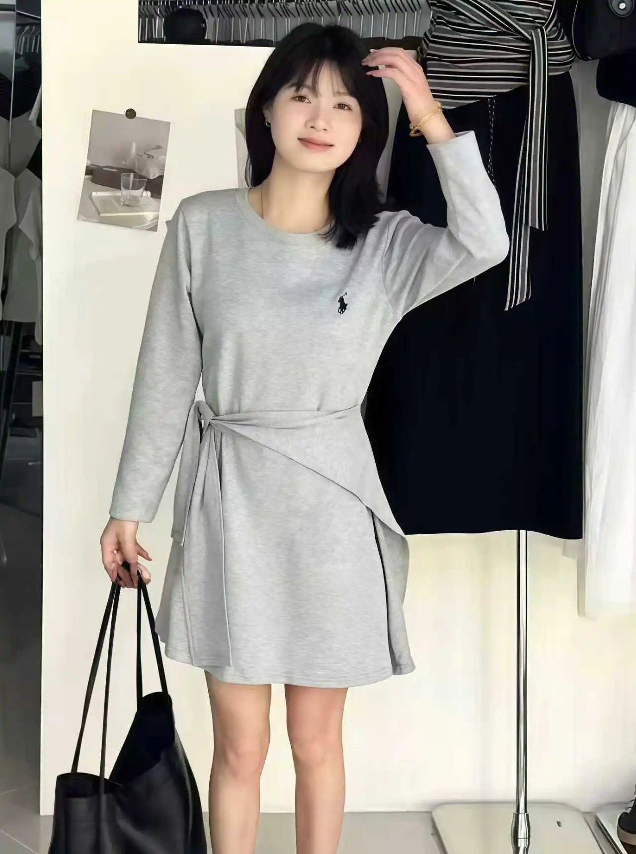 Polo Ralph Lauren Sailor Collar Knit Dress Navy - 7