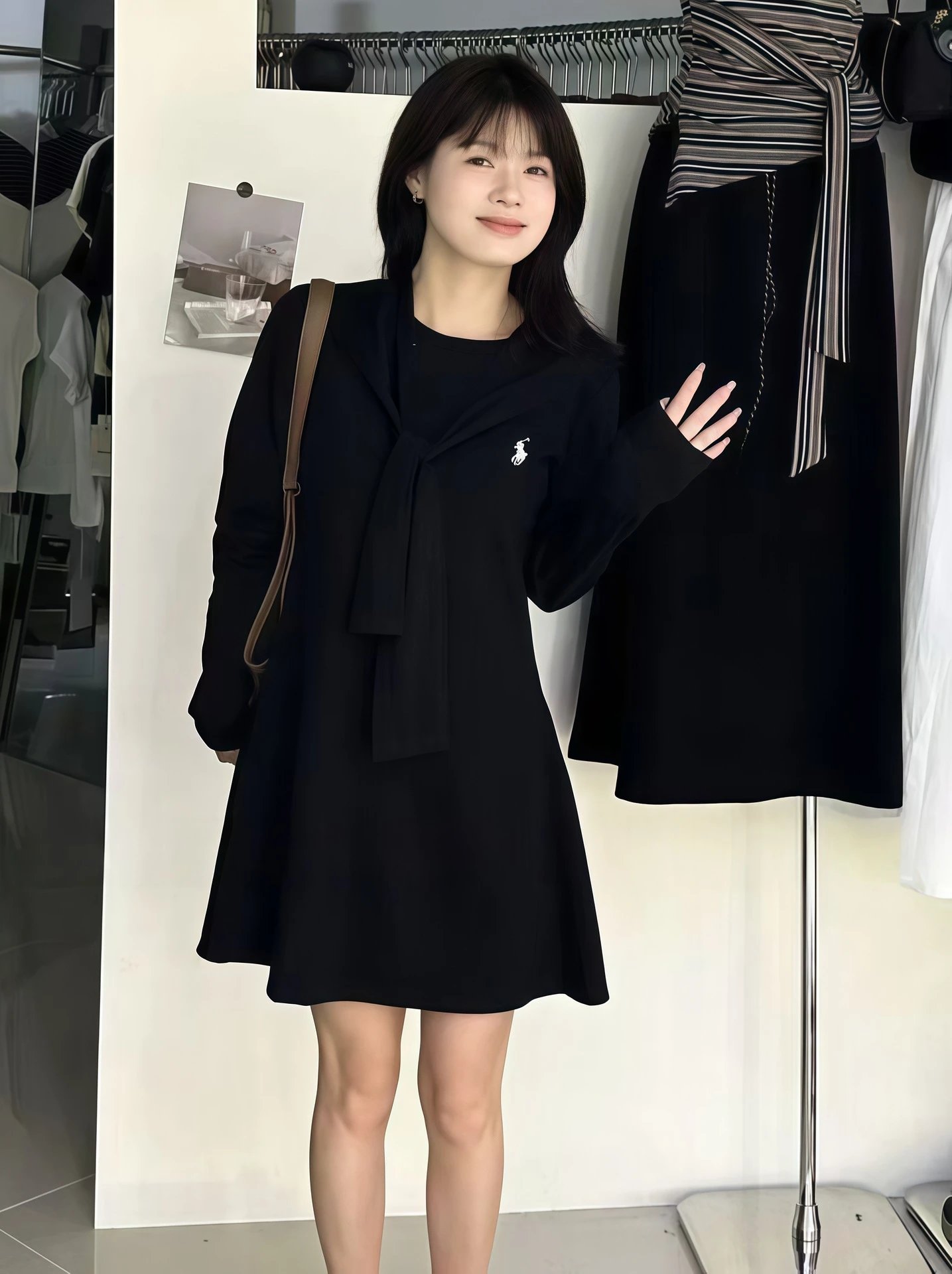 Polo Ralph Lauren Sailor Collar Knit Dress Navy - 3
