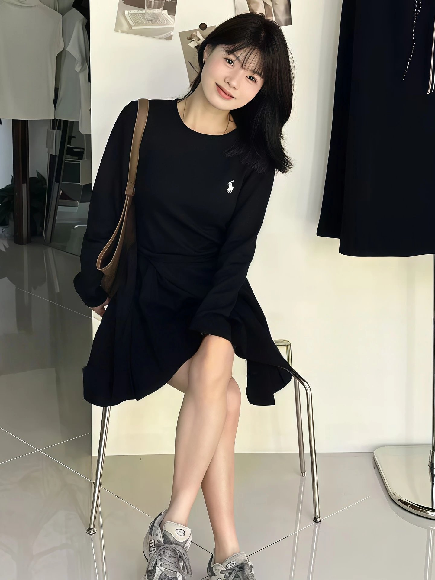 Polo Ralph Lauren Sailor Collar Knit Dress Navy - 2