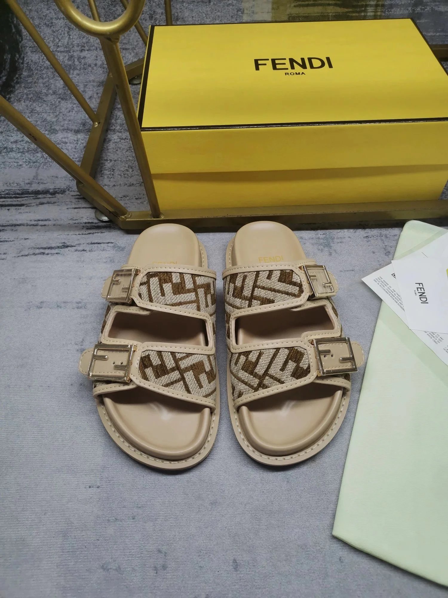 FENDI Baguette Slides