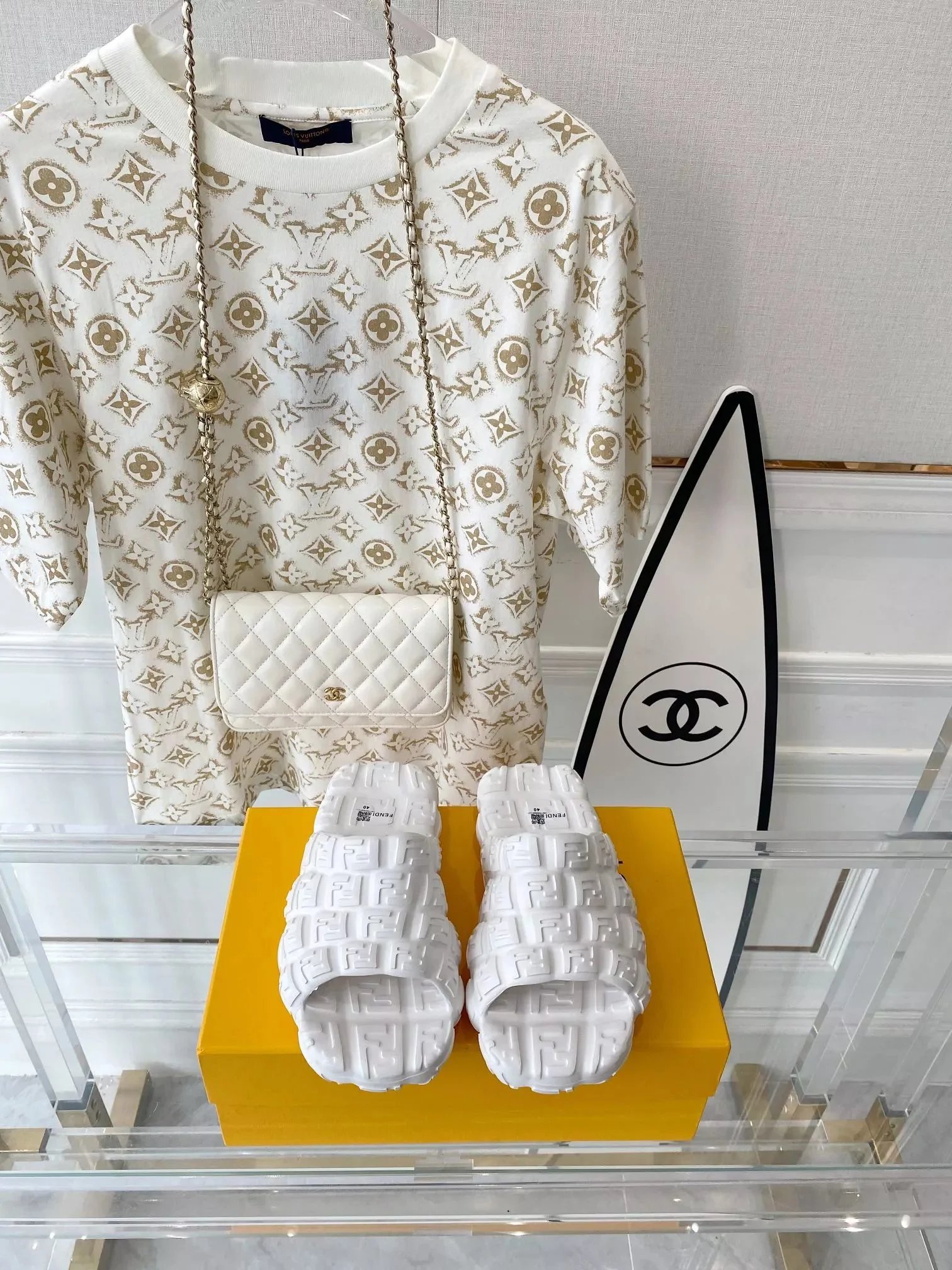 FENDI Baguette Slides