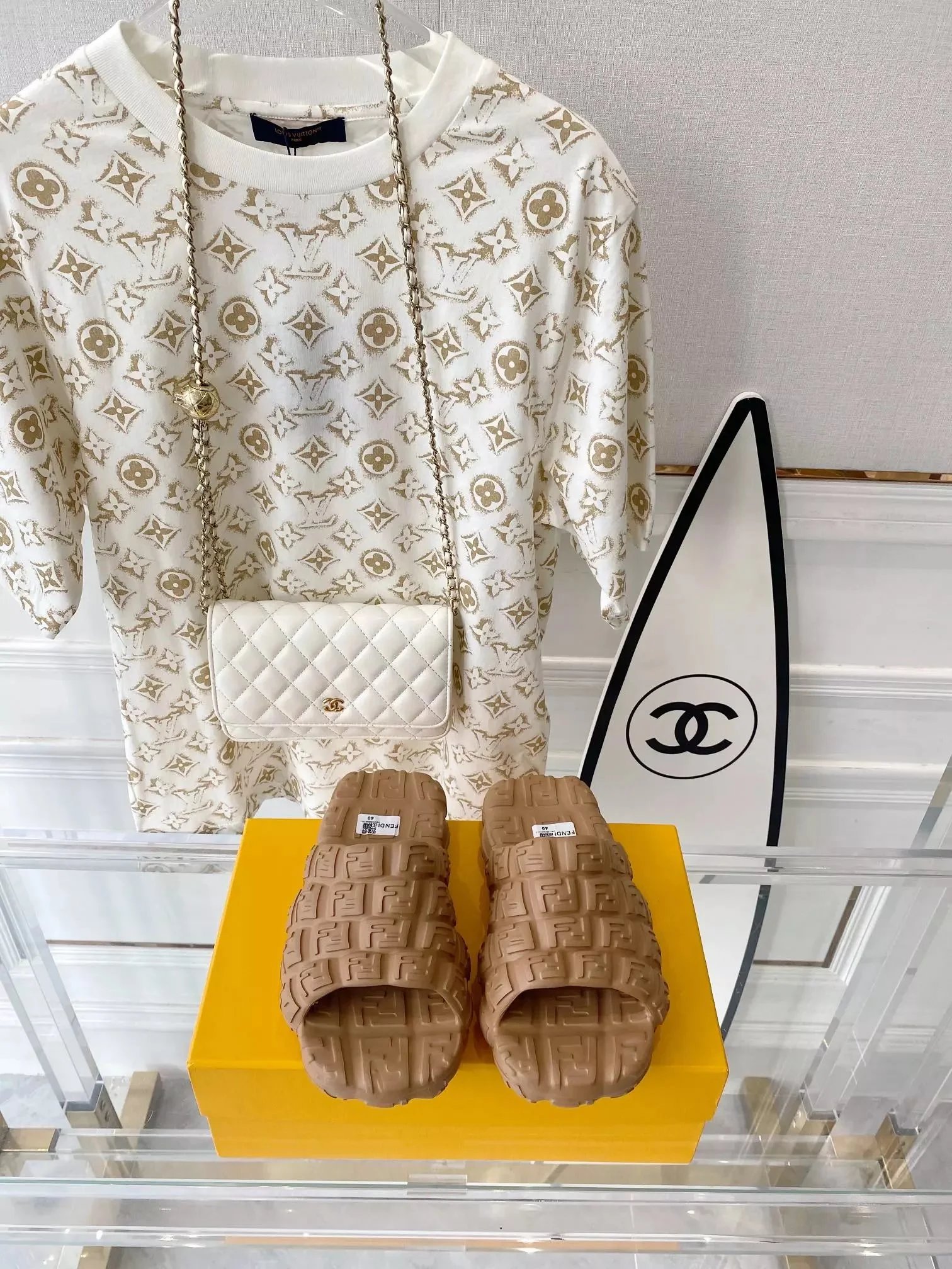 FENDI Baguette Slides
