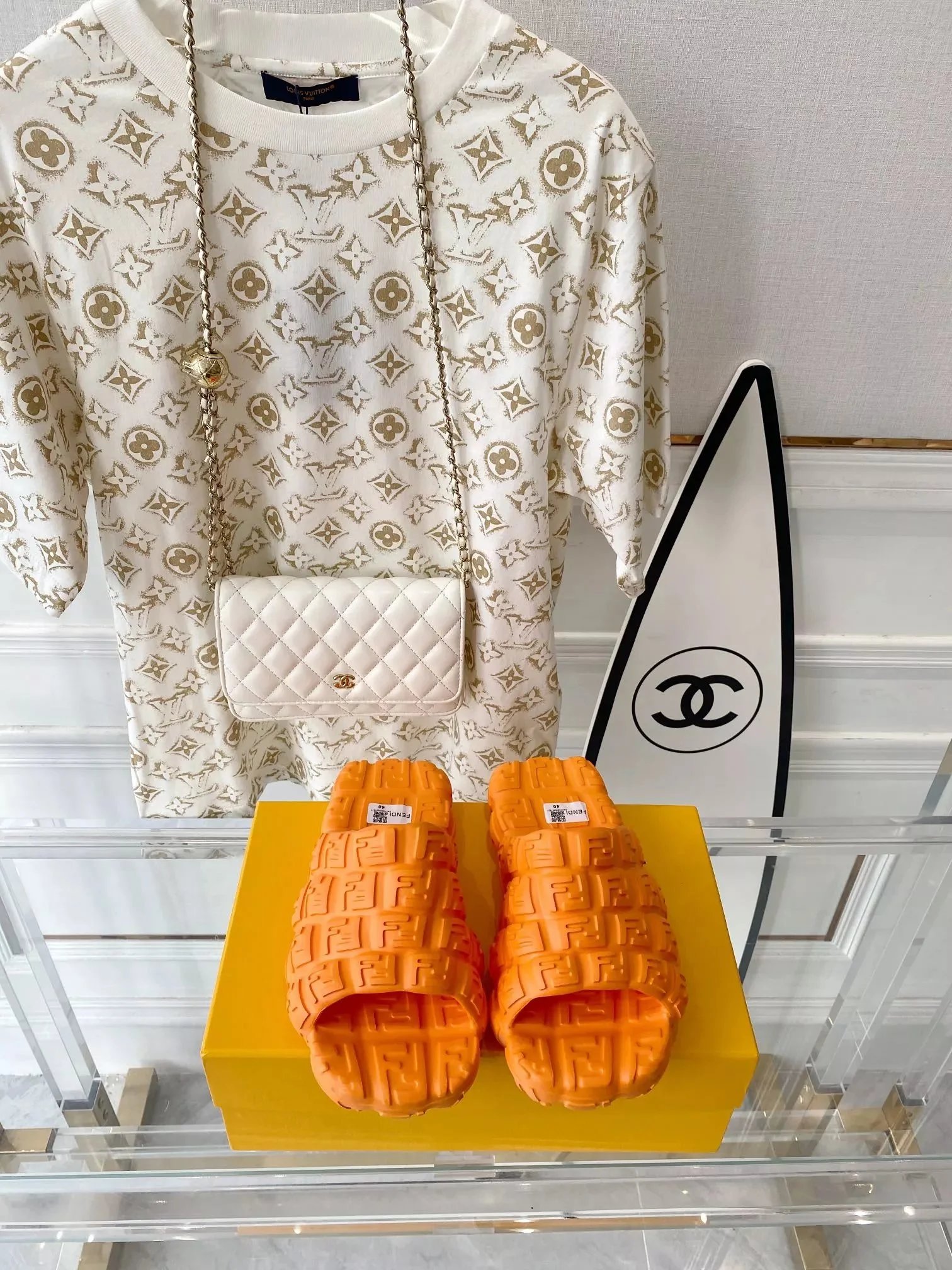 FENDI Baguette Slides