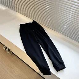 thumbnail for Autumn and winter embroidered pony plush casual sweatpants 007-HDP