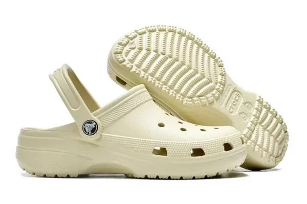 Crocs Classic Clog Beige Casual Shoes - 1