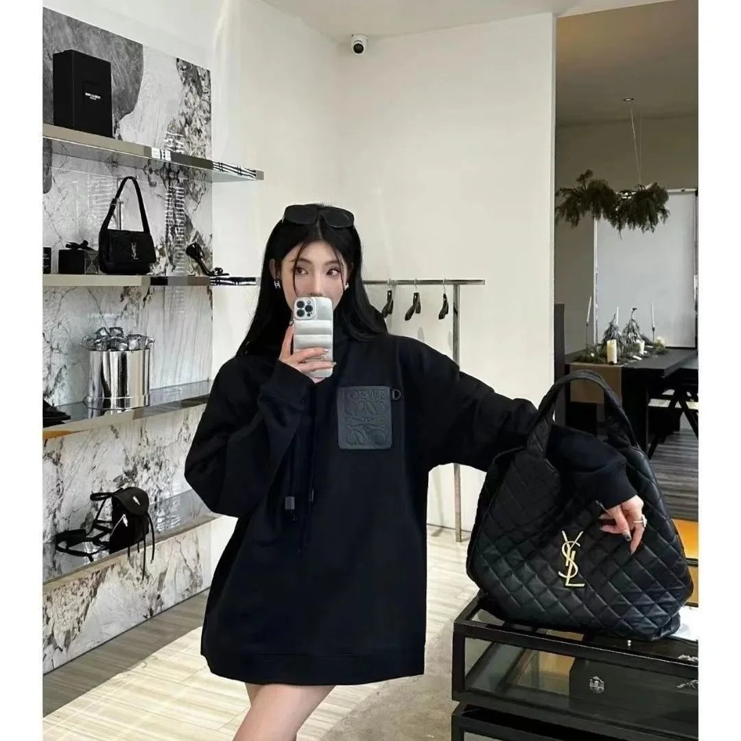Loewe Anagram Logo Hoodie Pale Yellow - 2