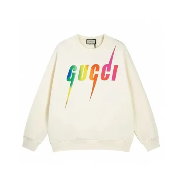 Gucci Rainbow Lightning Logo Hoodie - 1