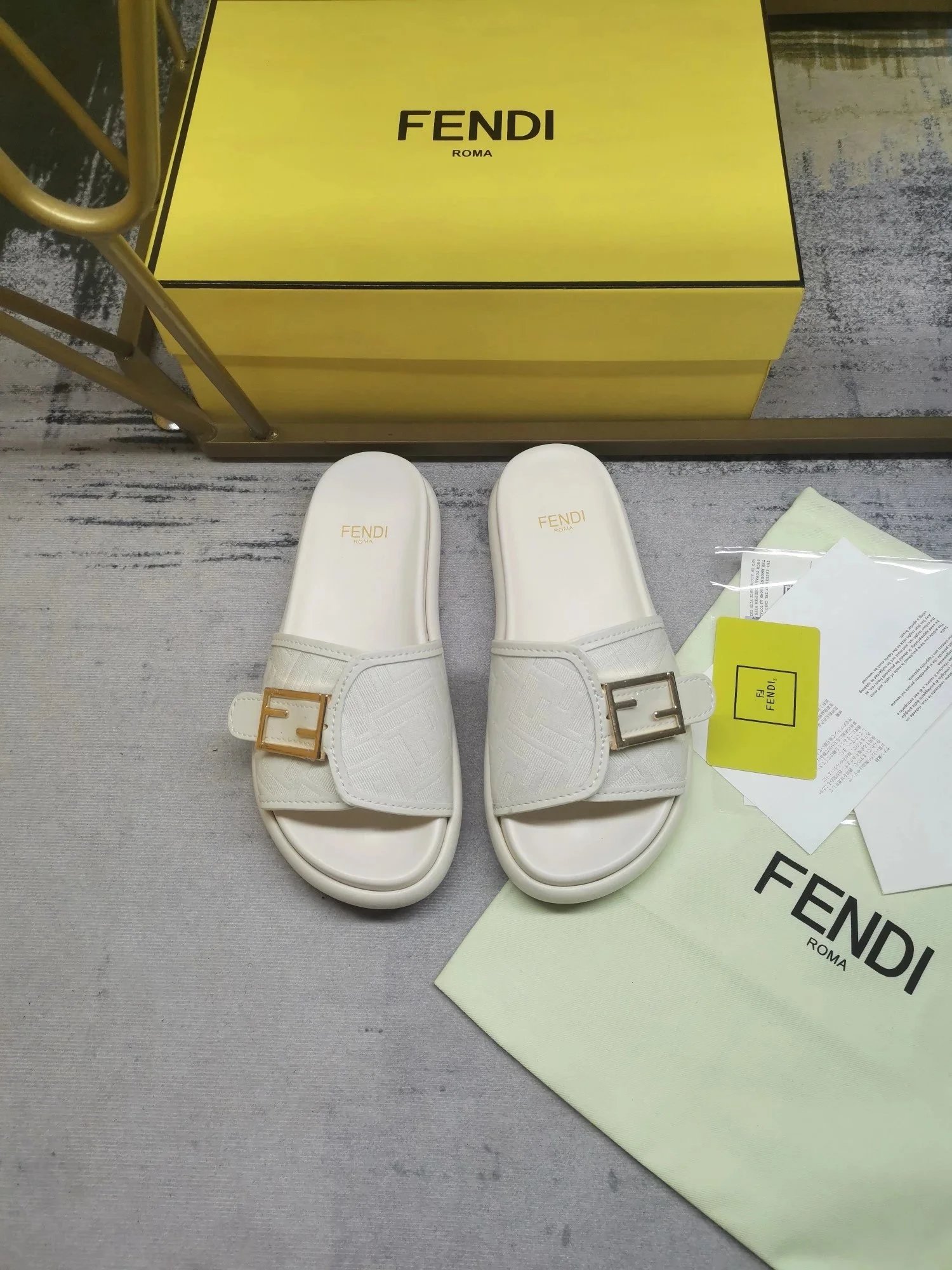 FENDI Baguette Slides