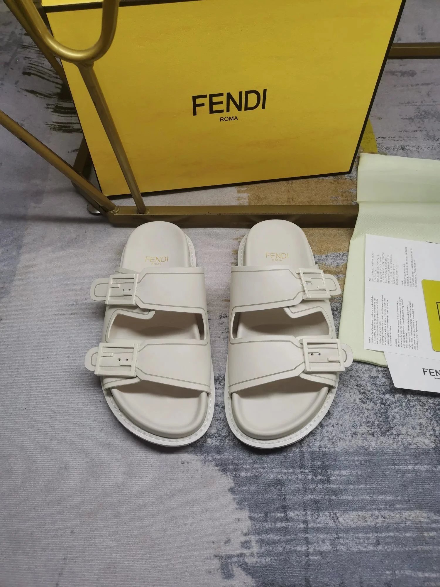 FENDI Baguette Slides