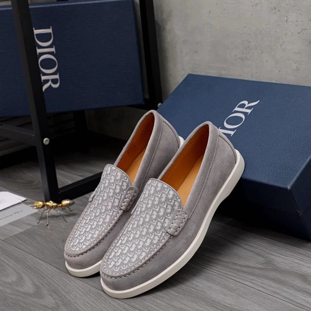 Dior Metallic Silver Leather Loafers Shoes: seller detail photo 12