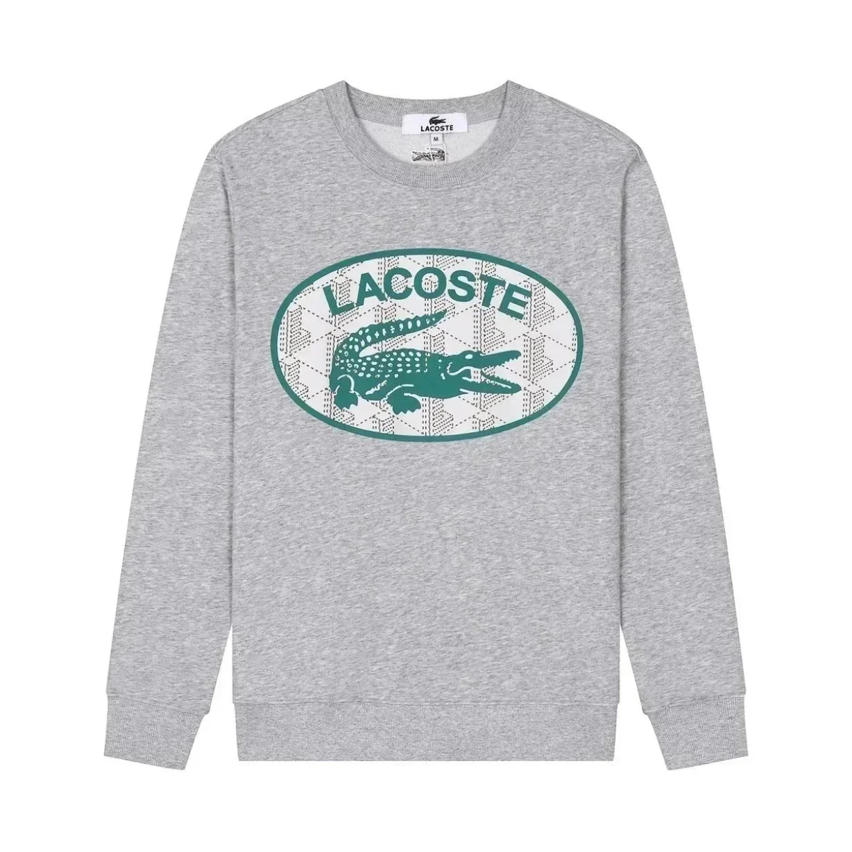Lacoste Crewneck Sweatshirt with Large Oval Crocodile Logo - rep Lacoste