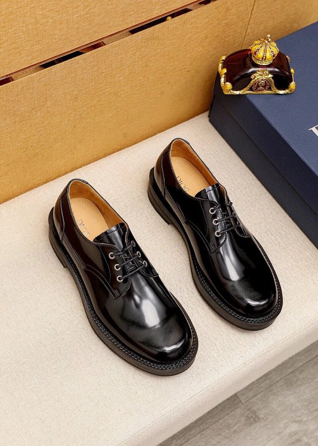 Dior Metallic Silver Leather Loafers Shoes: seller detail photo 2