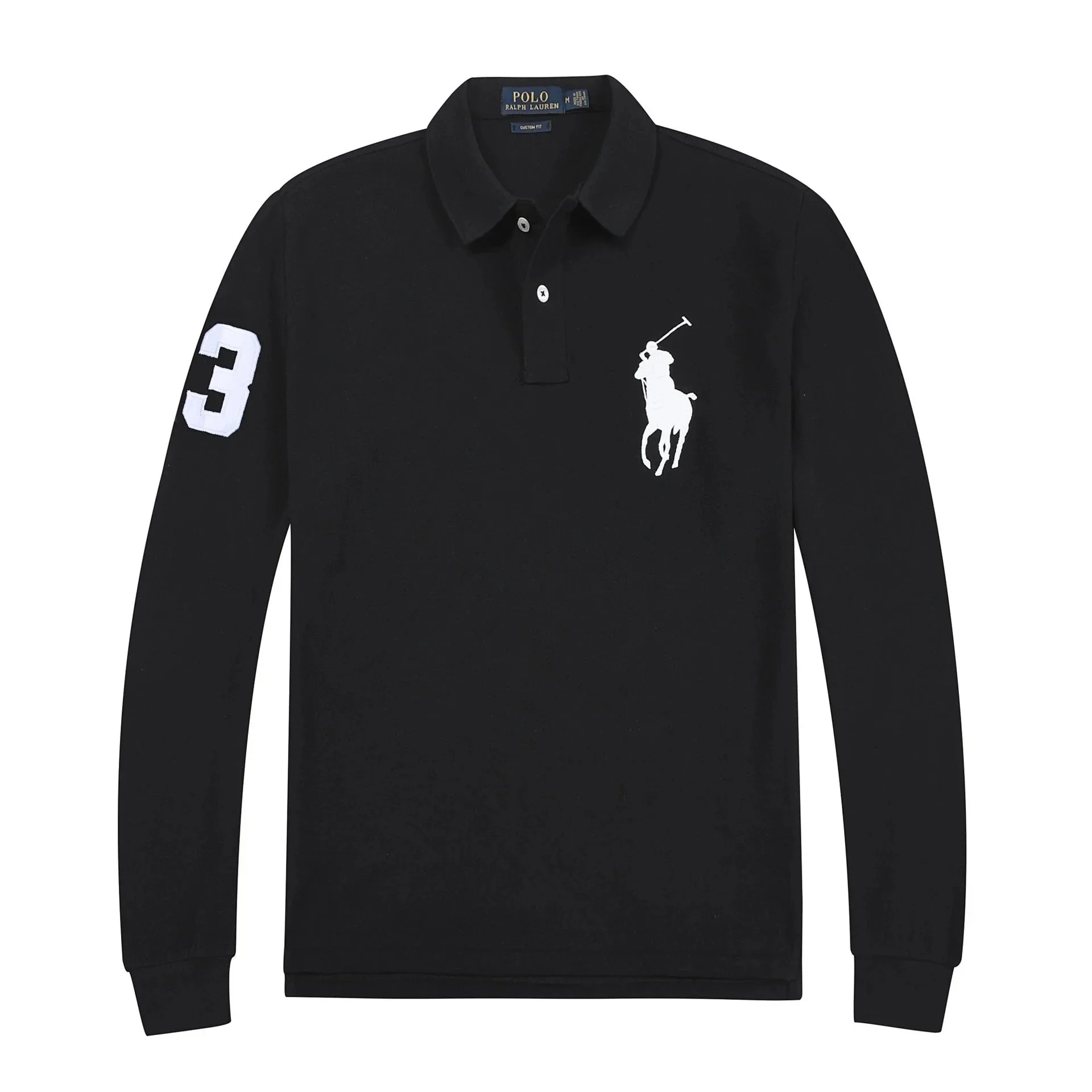 Ralph Lauren Long-Sleeve Polo Shirt — Large Logo, Size 3 - rep longsleeve