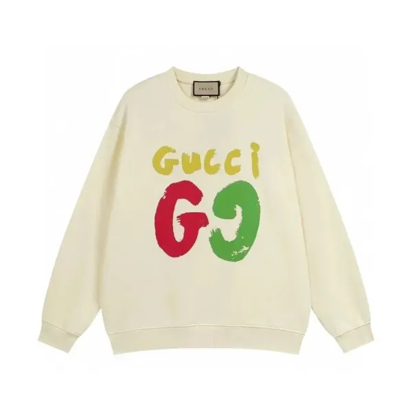 Gucci GG Graffiti Print Off-White Sweatshirt - 1