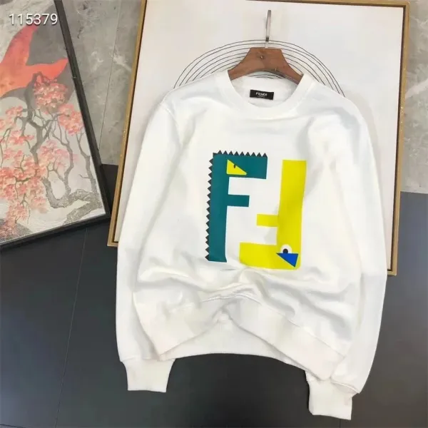 Fendi Monster FF Logo White Hoodie - 1