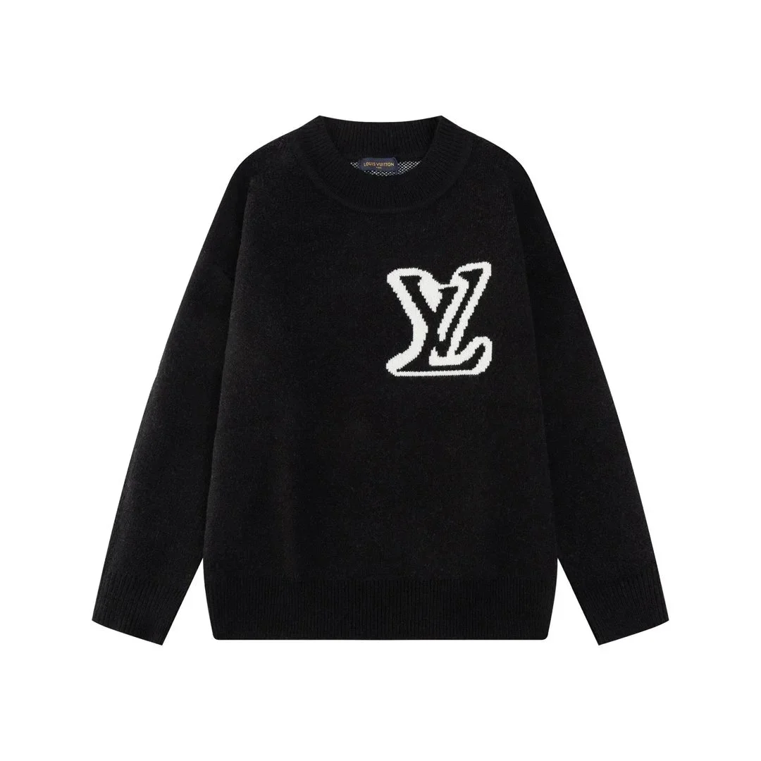 Monogram Logo Crewneck Knit Sweater