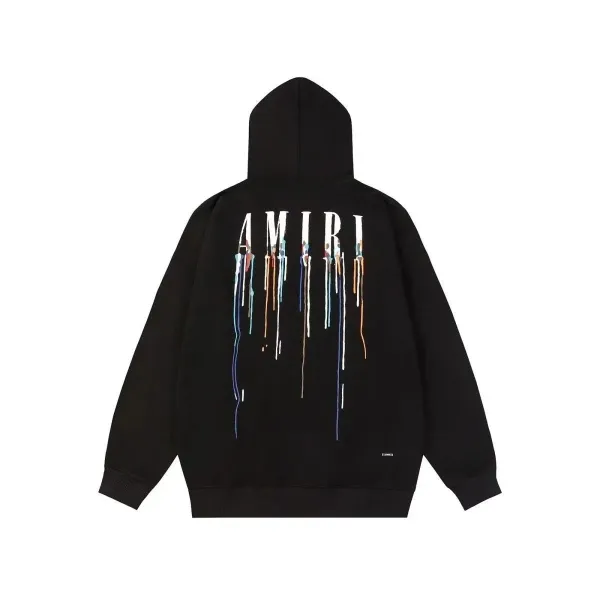 Gucci Rainbow Lightning Logo Black Hoodie - 5
