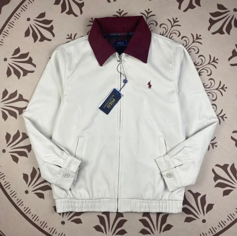 Ralph Lauren White Leather Jacket