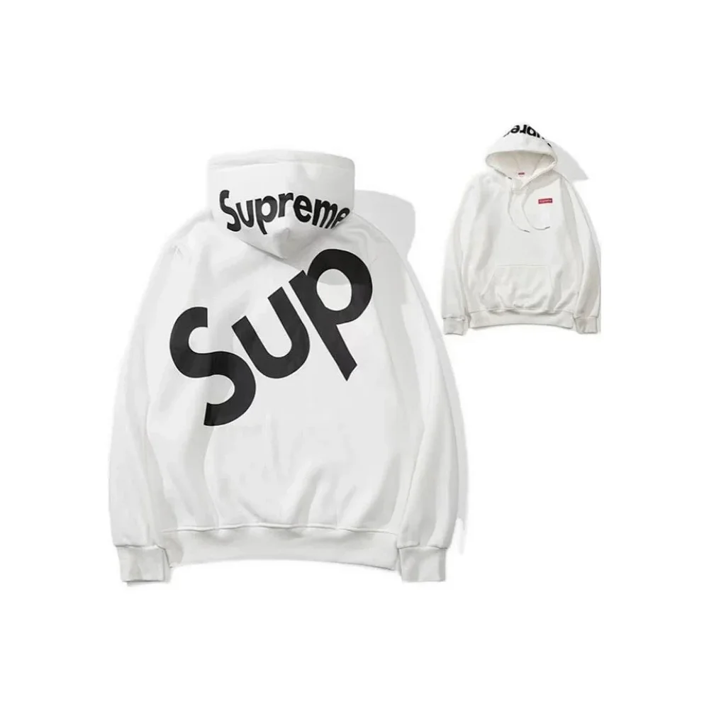 Supreme Hoodie with Large Arched "SUP" Print on the Back