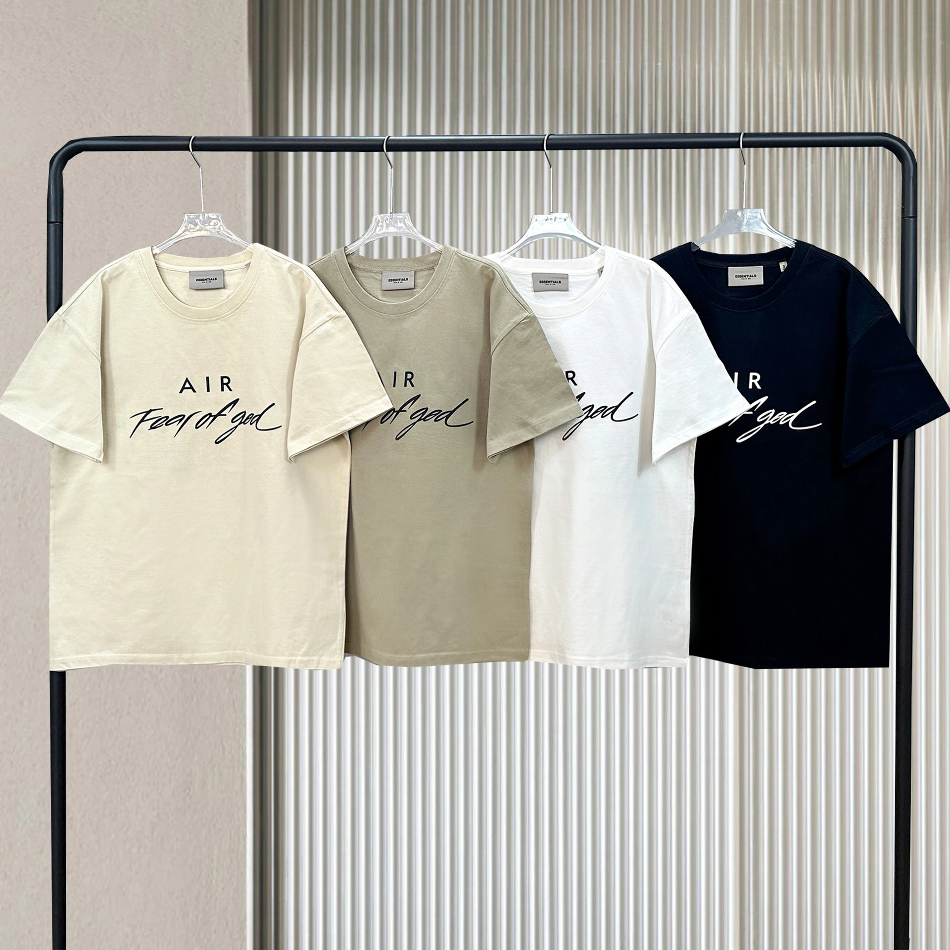 Fog New Collaboration T-Shirt Youthful American High Street Style Letter Print T-Shirt Casual Crew Neck Summer Cotton Short Sleeve Men