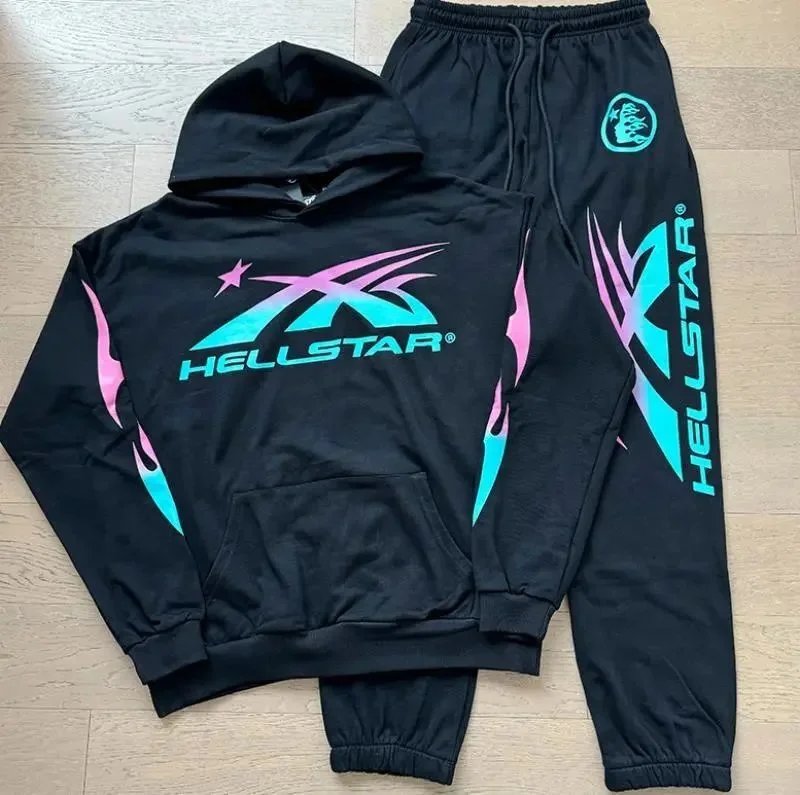 Hellstar Matching Sets Graphic T-shirt and Drawstring Shorts Set — 27