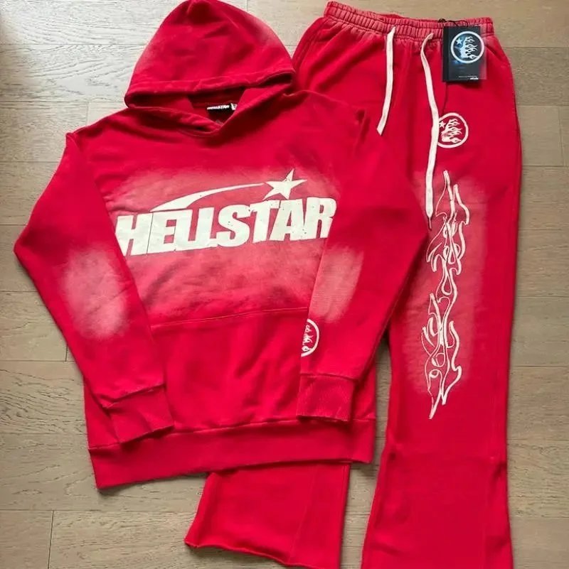 Hellstar Matching Sets Graphic T-shirt and Drawstring Shorts Set — 26