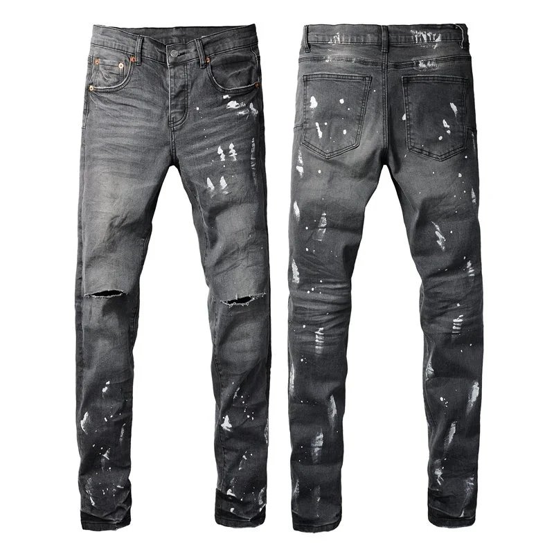 AMIRI Jeans Distressed slim-fit denim — 9039