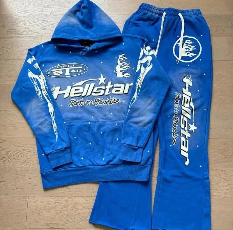 Hellstar Matching Sets Graphic T-shirt and Drawstring Shorts Set — 25