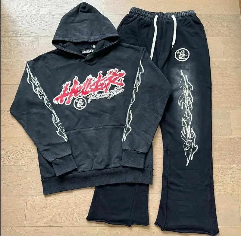 Hellstar Matching Sets Graphic T-shirt and Drawstring Shorts Set — 23