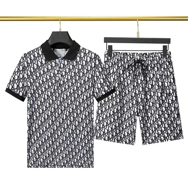 Dior Matching Sets Short-Sleeve T-Shirt and Drawstring Shorts Set product detail image 7