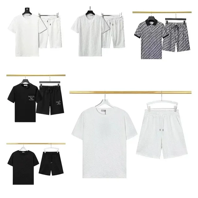 Dior Matching Sets Short-Sleeve T-Shirt and Drawstring Shorts Set product detail image 1