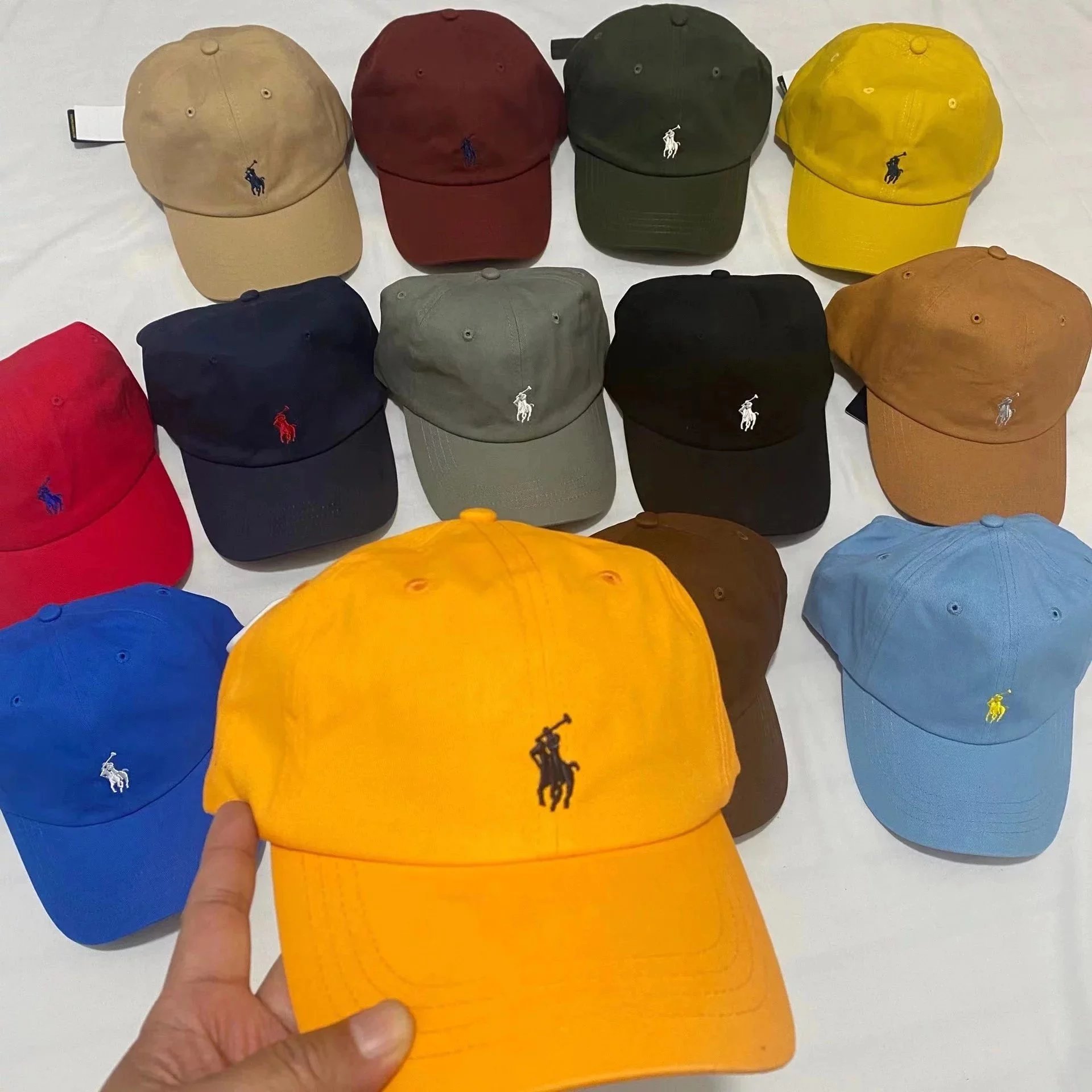 Ralph Lauren Polo Player Embroidered Baseball Cap Navy - 13