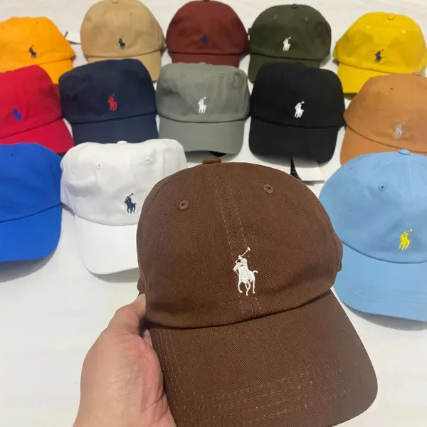 Ralph Lauren Polo Player Embroidered Baseball Cap Navy - 15