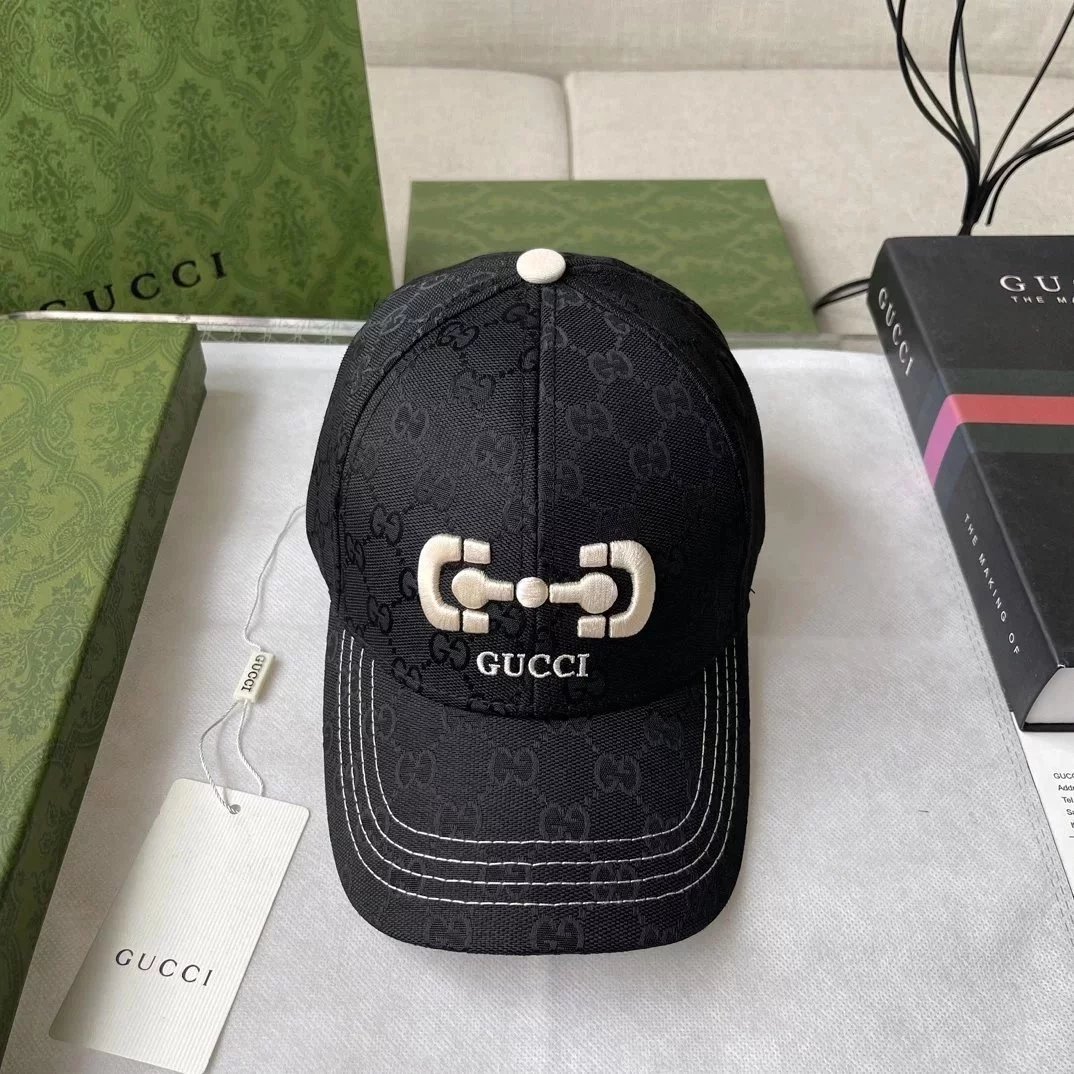 Gucci Cherry GG Print Baseball Cap Brown - 12