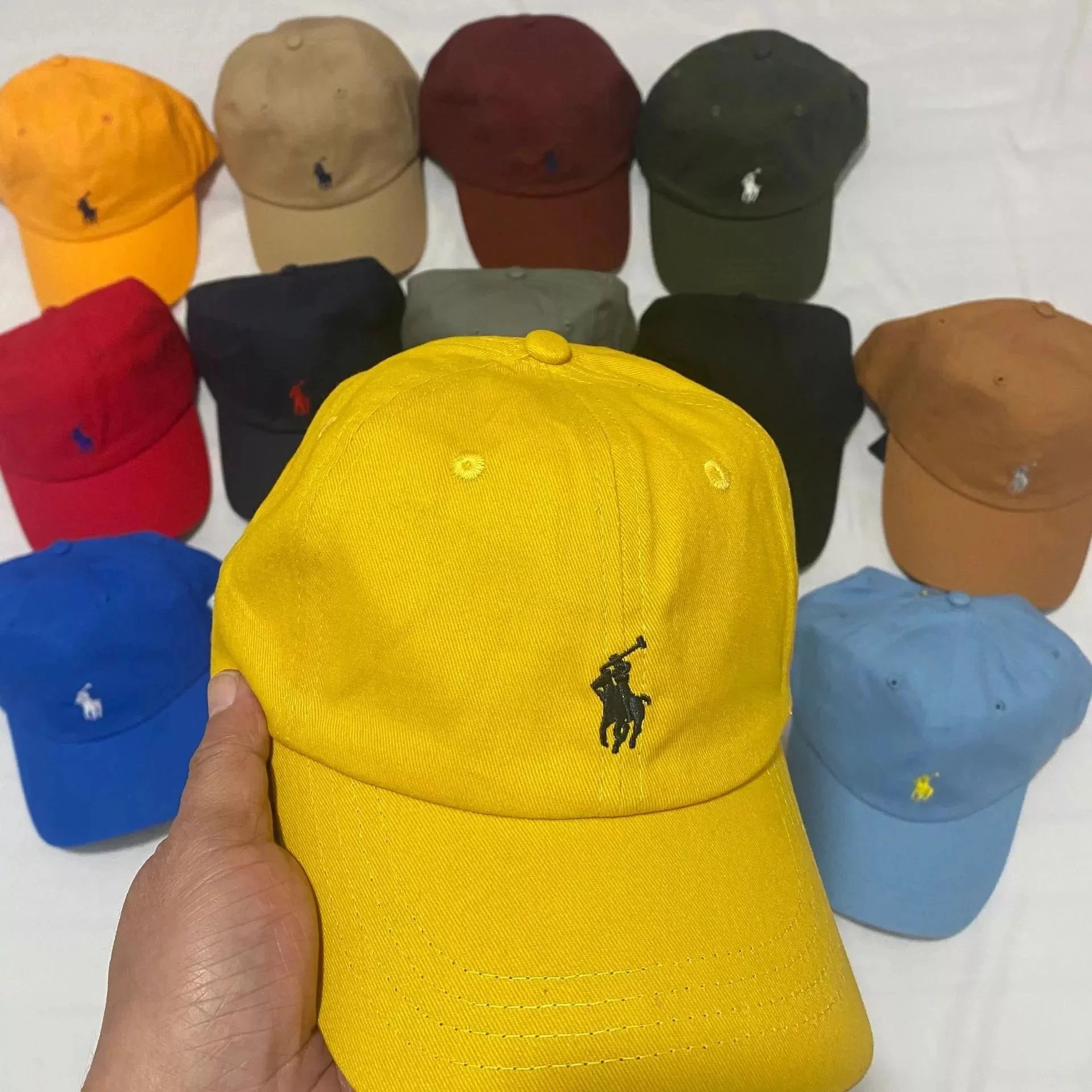 Ralph Lauren Polo Player Embroidered Baseball Cap Navy - 16