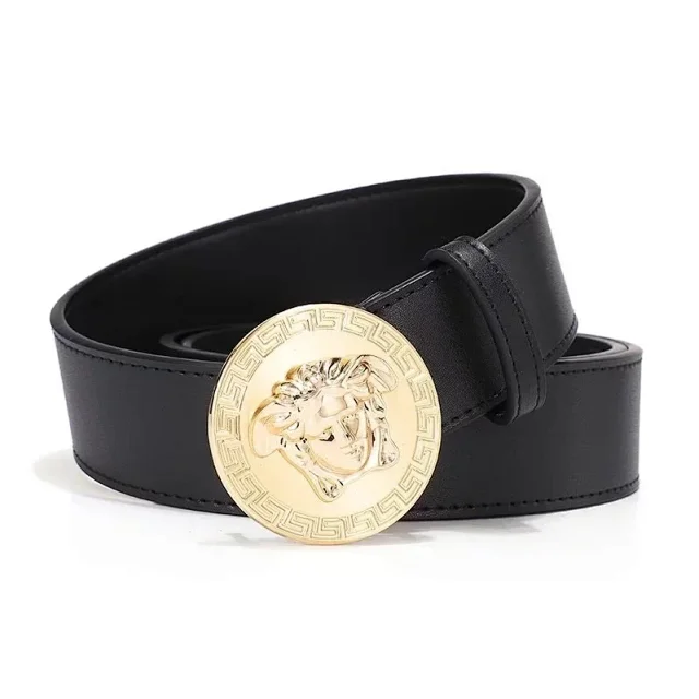 Versace Belts K4-02273 Medusa buckle embossed leather belt product detail image 12