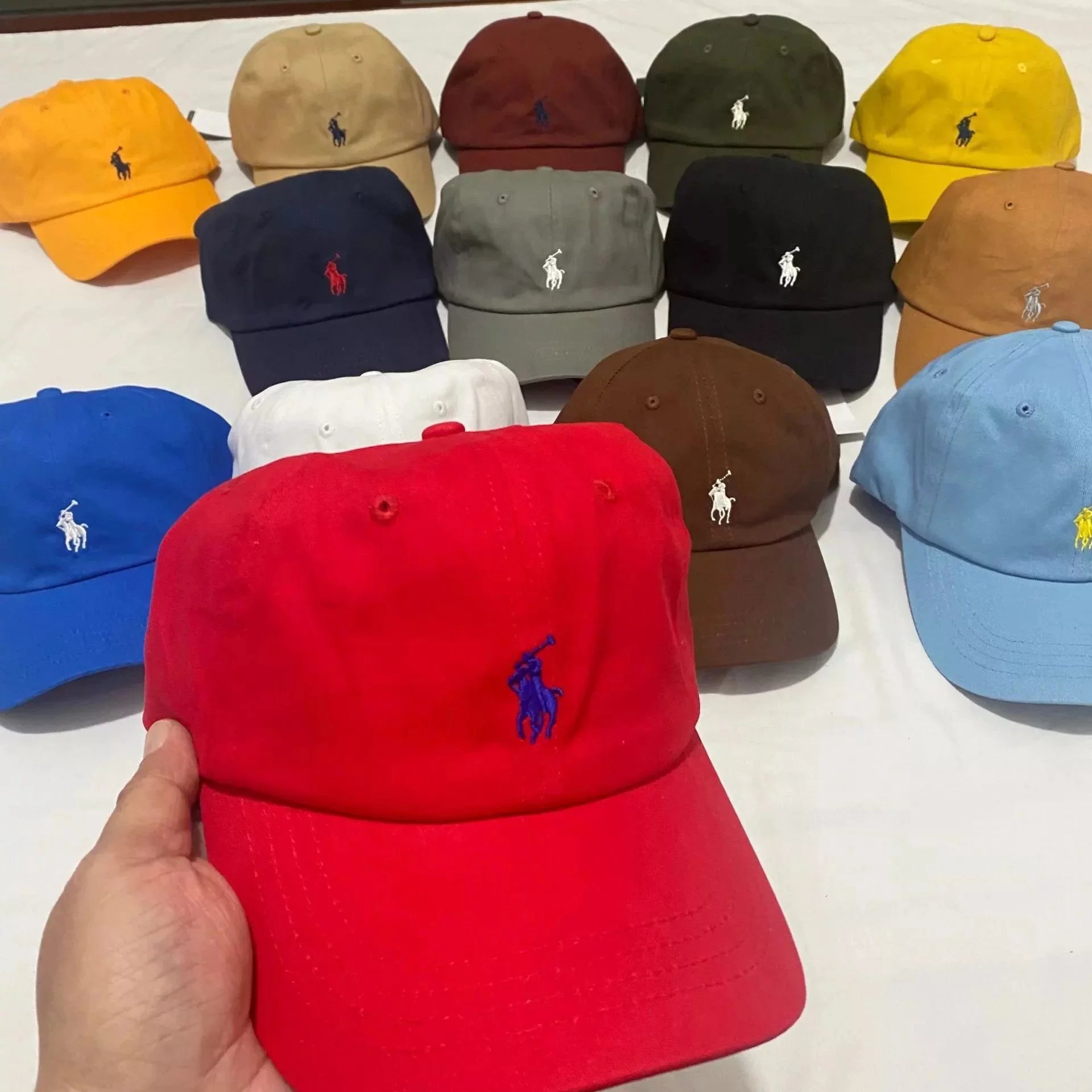 Ralph Lauren Polo Player Embroidered Baseball Cap Navy - 12