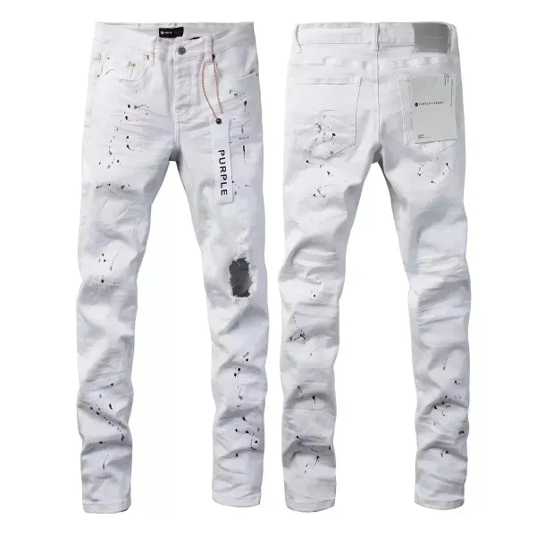 Purple Brand Holographic Wash Slim Fit Jeans - 4