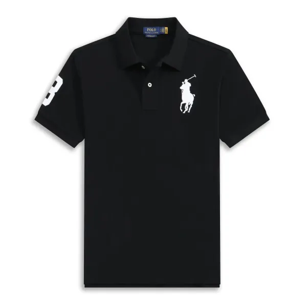 Polo Ralph Lauren Big Pony Polo Green with Orange Logo - 12